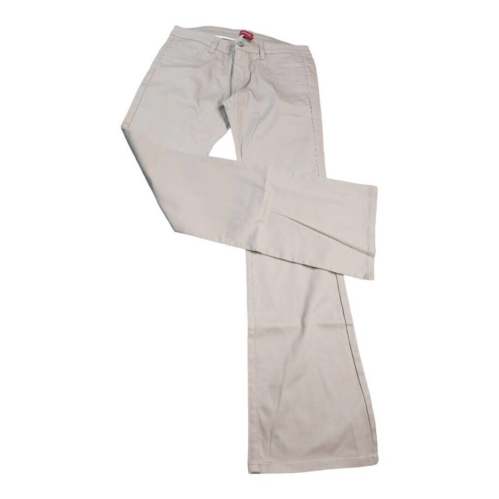 NWT Dickies Jeans Size 9 Juniors Womens Low Rise Bootcut Flare Beige